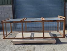 Universal freestanding run for poultry 9' x 3'9" x 30"